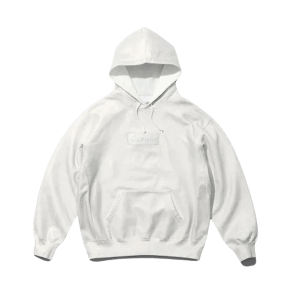 Supreme x MM6 Maison Margiela Foil Box Logo Hoodie 'White'