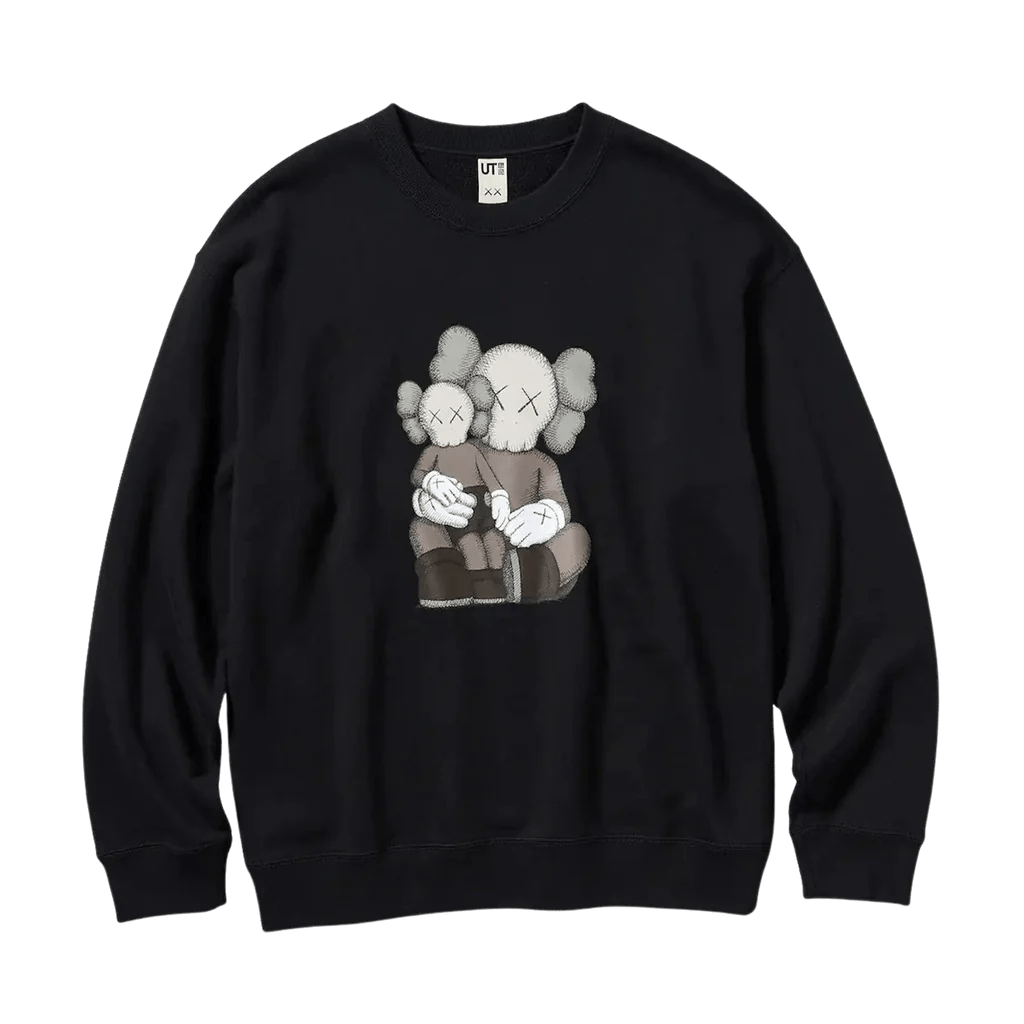 KAWS x UNIQLO UT Graphic Sweatshirt Black What s Your Size UK