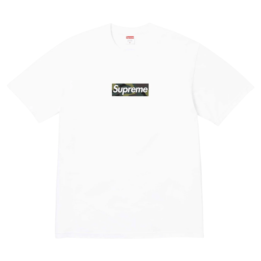 Supreme white t top shirt box logo