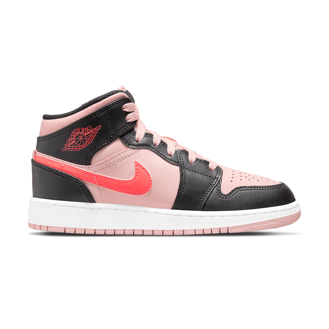 Air Jordan 1 Mid GS Black Pink Crimson OUTLET What s Your Size UK