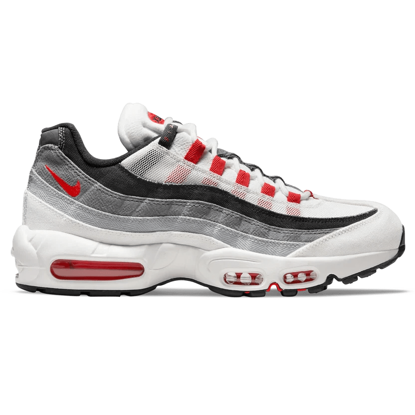 Air max 95 top white and red