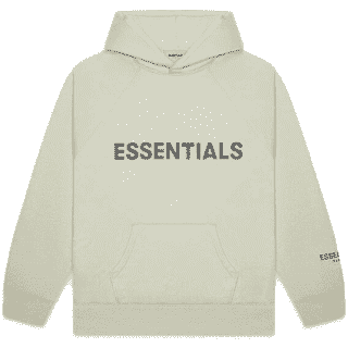 Fear Of God Essentials 3D Silicon Applique Pullover Hoodie Alfalfa Sag What s Your Size UK