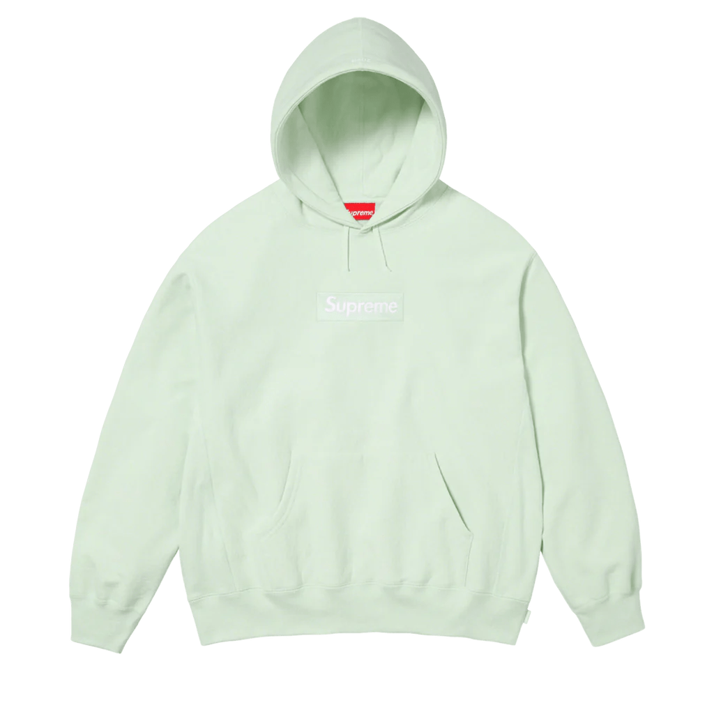 Pale lime top box logo