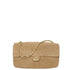 Chanel Suede Calfskin & Gold Metal Dark Beige Maxi Flap Bag