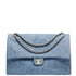 Chanel Maxi Flap bag Denim Blue & Gold Metal