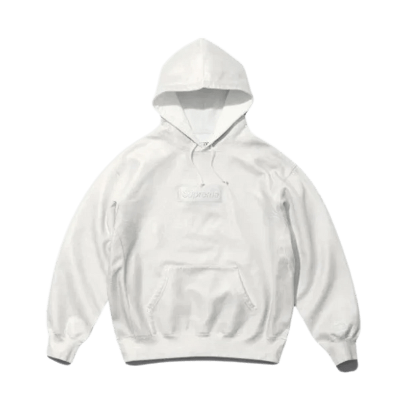 Supreme x MM6 Maison Margiela Foil Box Logo Hoodie White What s Your Size UK