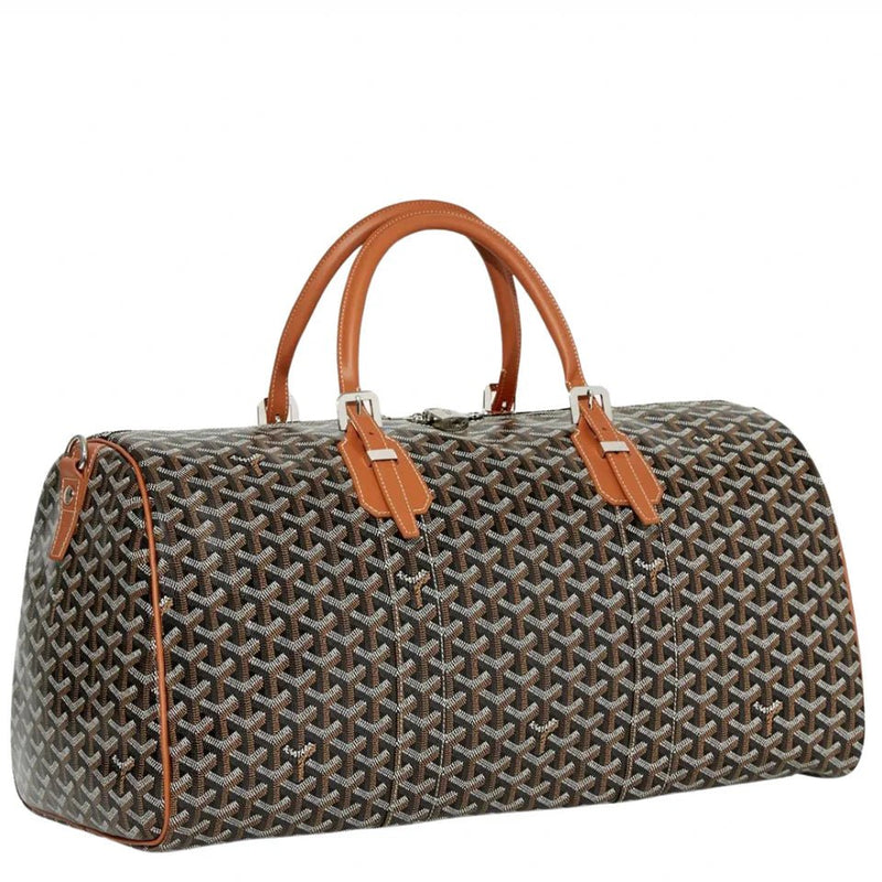 Goyard Boston 50 Bag Black / Tan