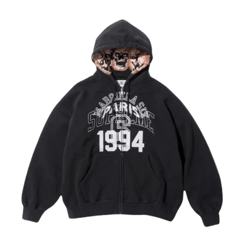 Supreme x MM6 Maison Margiela Zip Up Hoodie 'Black' – What's Your