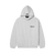 Front of Fear Of God Essentials Light Heather Grey Hoodie FW24