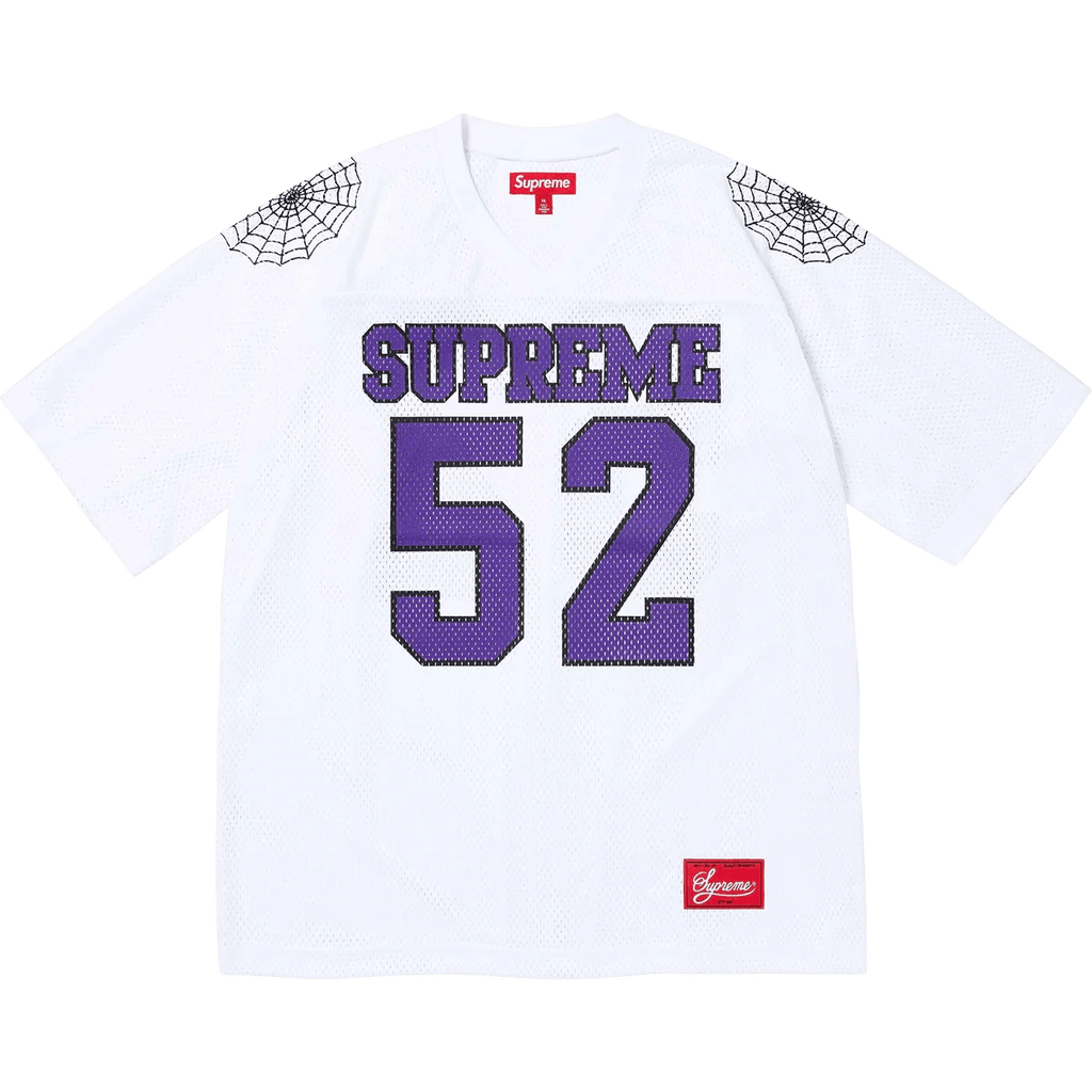 Supreme Spiderweb Football Jersey 'White' – What's Your Size UK Supreme Spiderweb Football Jersey 'White' – What's Your Size UK