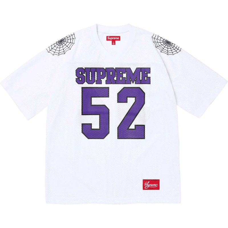 Supreme Spiderweb Football Jersey 'White'