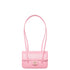 Chanel Clutch with Leather Strap, Mini Preppy Flap Bag Grained Shiny Calfskin & Gold-Tone Metal Pink
