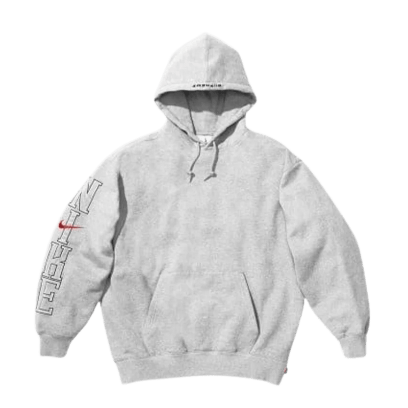 Supreme x Nike Hooded Sweatshirt 'Grey'