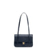 Chanel Small Preppy Flap Bag Grained Shiny Calfskin & Gold-Tone Metal Dark Blue