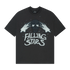 Broken Planet Market T-Shirt 'Falling Stars' - Soot Black