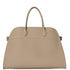 The Row Soft Margaux 17 Bag Dark Taupe