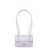 Chanel Clutch with Leather Strap, Mini Preppy Flap Bag Grained Shiny Calfskin & Gold-Tone Metal Purple