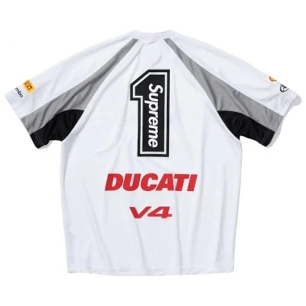 Supreme x Ducati Soccer Jersey 'White' – What's Your Size UK Supreme x Ducati Soccer Jersey 'White' – What's Your Size UK