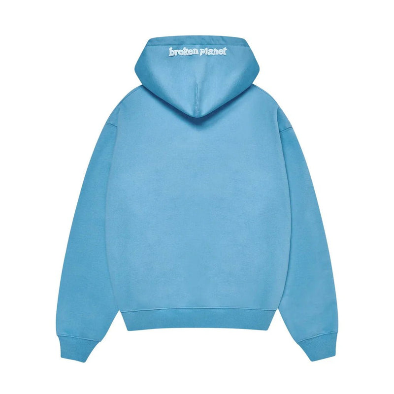 Broken Planet Market Zip Up Hoodie 'Light Blue'