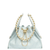 Chanel 25 Small Handbag Hobo Light Blue with white background