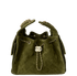 Chanel 25 Small Handbag Suede Calfskin & Gold Khaki