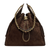 Chanel 25 Medium Handbag Hobo Grained Calfskin & Gold-Tone Metal Brown on a white background
