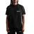Man wearing FEAR OF GOD ESSENTIALS JET BLACK T-SHIRT (SS25)