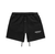 FEAR OF GOD ESSENTIALS JET BLACK SHORT (SS25) with white background