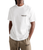 Man wearing FEAR OF GOD ESSENTIALS WHITE T-SHIRT (SS25)
