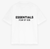 Back of FEAR OF GOD ESSENTIALS WHITE T-SHIRT (SS25)