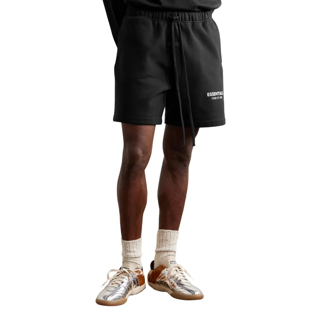 Fear of God Essentials Jet Black Shorts (SS25) – What's Your Size UK