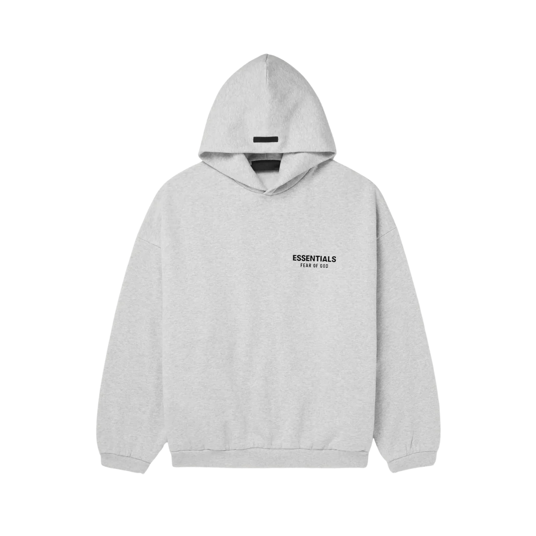 Fear of God Essentials Light Heather Grey Hoodie FW24 – What's