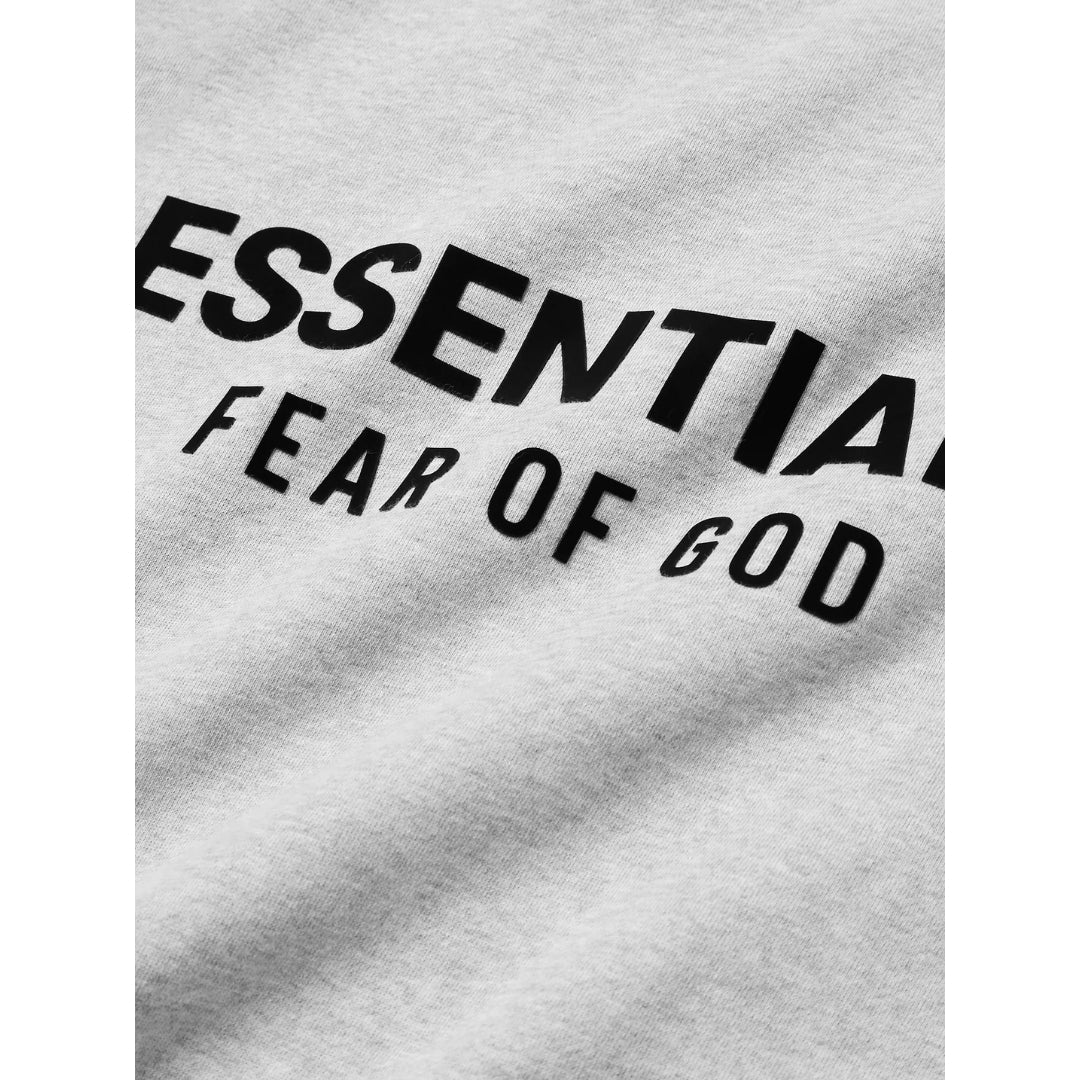 Fear of God Essentials Light Heather Grey Hoodie FW24 – What's