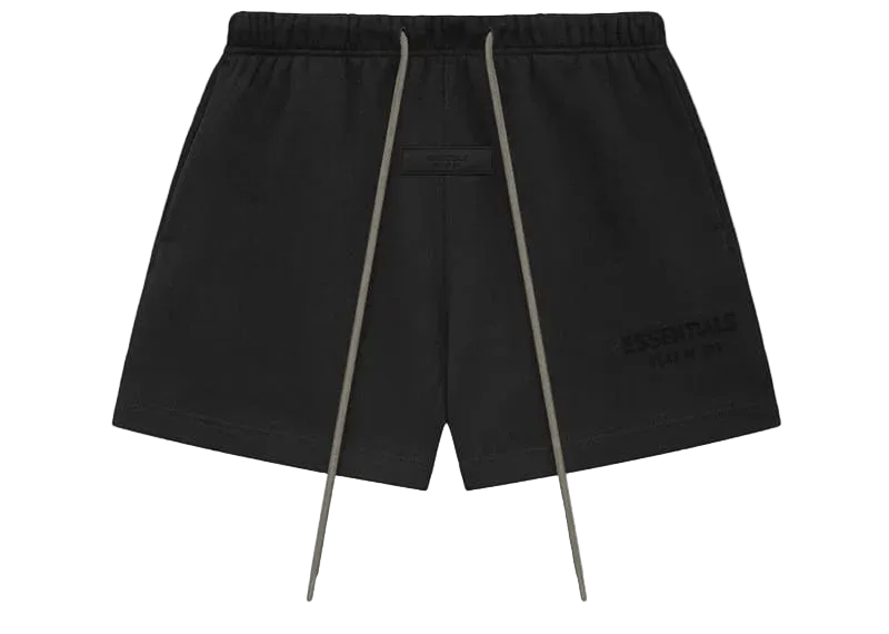 FOG Essentials Graphic Sweat Shorts 黒 S Fear of God Essentials Sweat Shorts Black – What's Your Size UK
