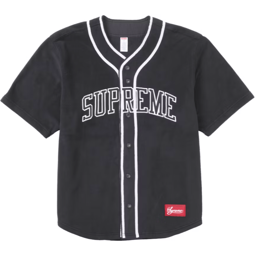 ウェア L Supreme Polartec Baseball Jersey Black Supreme Polartec Baseball Jersey 'Black' – What's Your Size UK
