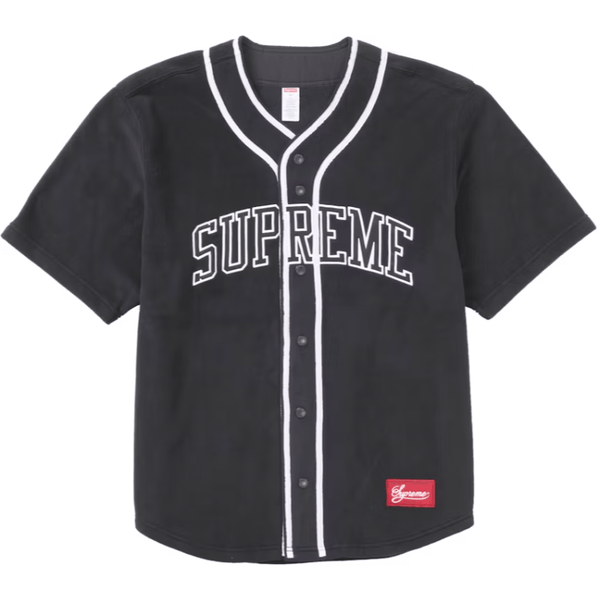 Supreme Polartec Baseball Jersey 'Black'