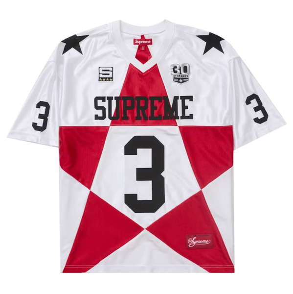 Supreme Star Football Jersey 'White' – What's Your Size UK Supreme Star Football Jersey 'White' – What's Your Size UK