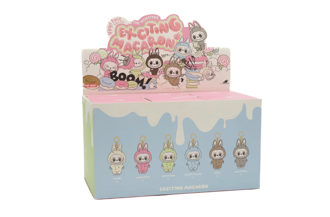 Pop Mart The Monsters Labubu Exciting Macaron Vinyl Face 'TOFFEE Pop Mart The Monsters Labubu Exciting Macaron Vinyl Face 'TOFFEE