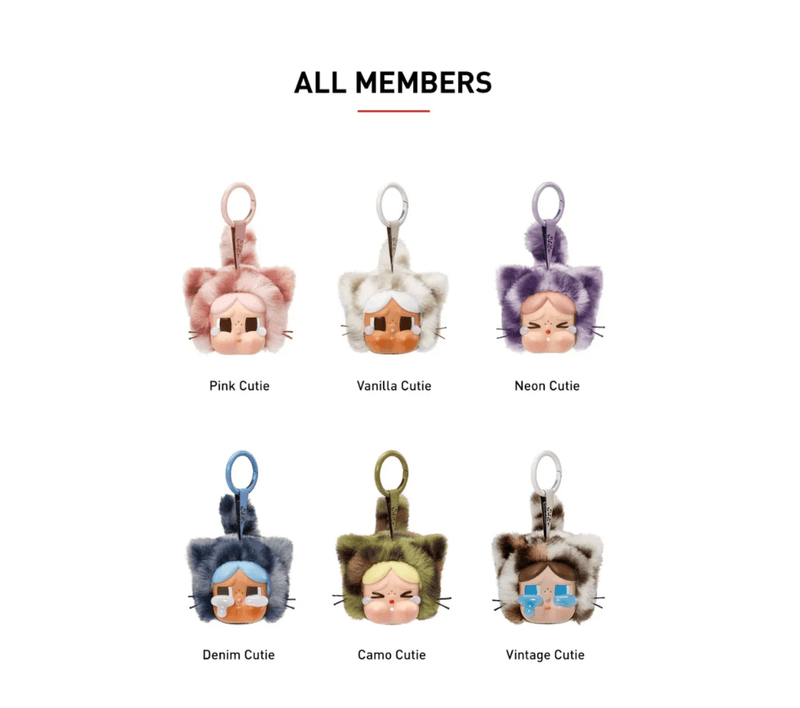 Pop Mart Crybaby Wild But Cute Series Vinyl Plush Pendant - Case Of 6 Blind Boxes