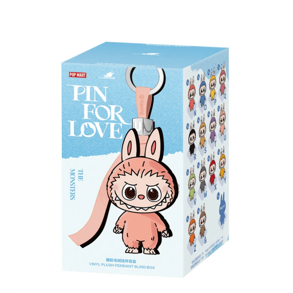 Pop Mart Labubu The Monsters Pin for Love Series Vinyl Plush Pendant (N-Z) SINGLE Blind Box