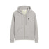 AMI Paris Cotton AMI De Coeur Zipped Hoodie Grey