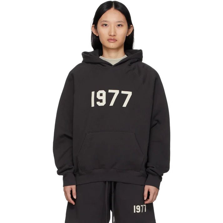 トップス Fear Of God Essentials 1977 iron Hoodie Fear of God Essentials 1977 Iron Hoodie – What's Your Size UK