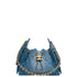 Chanel 25 Mini Handbag Washed Denim & Gold-Tone Metal Blue