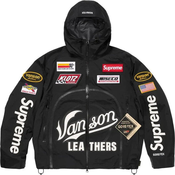 Supreme Vanson Leathers GORE-TEXジャケット Supreme Vanson Leathers GORE-TEX Shell Jacket Black – What's Your