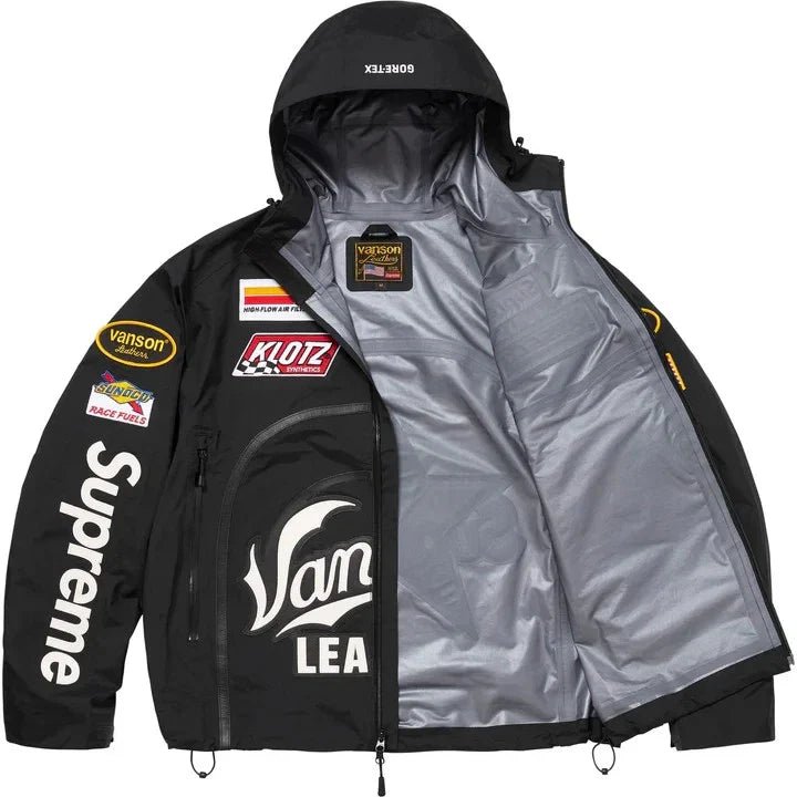 Supreme Vanson Leathers GORE-TEXジャケット Supreme Vanson Leathers GORE-TEX Shell Jacket Black – What's Your