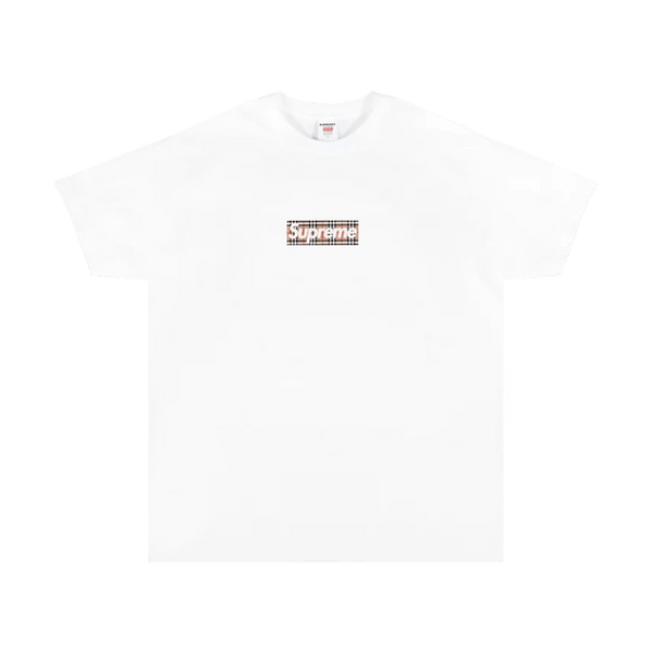 Supreme X Burberry Box Logo Tee White What s Your Size UK