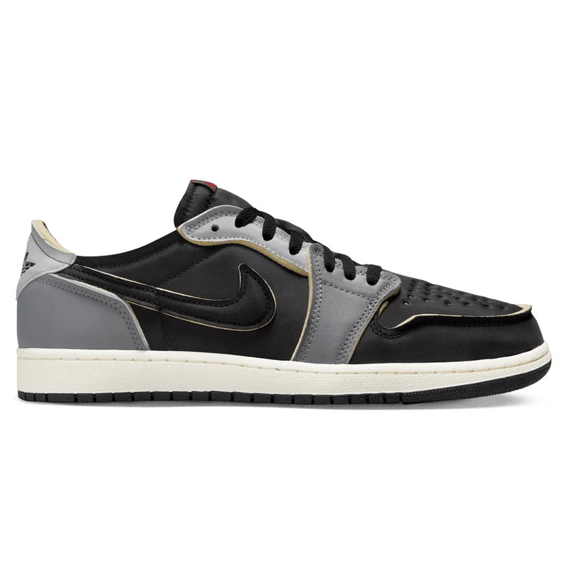 Jordan 1 retro hot sale low black grey