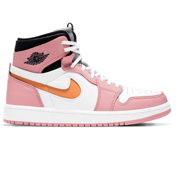 Pink and white hot sale nike air jordans