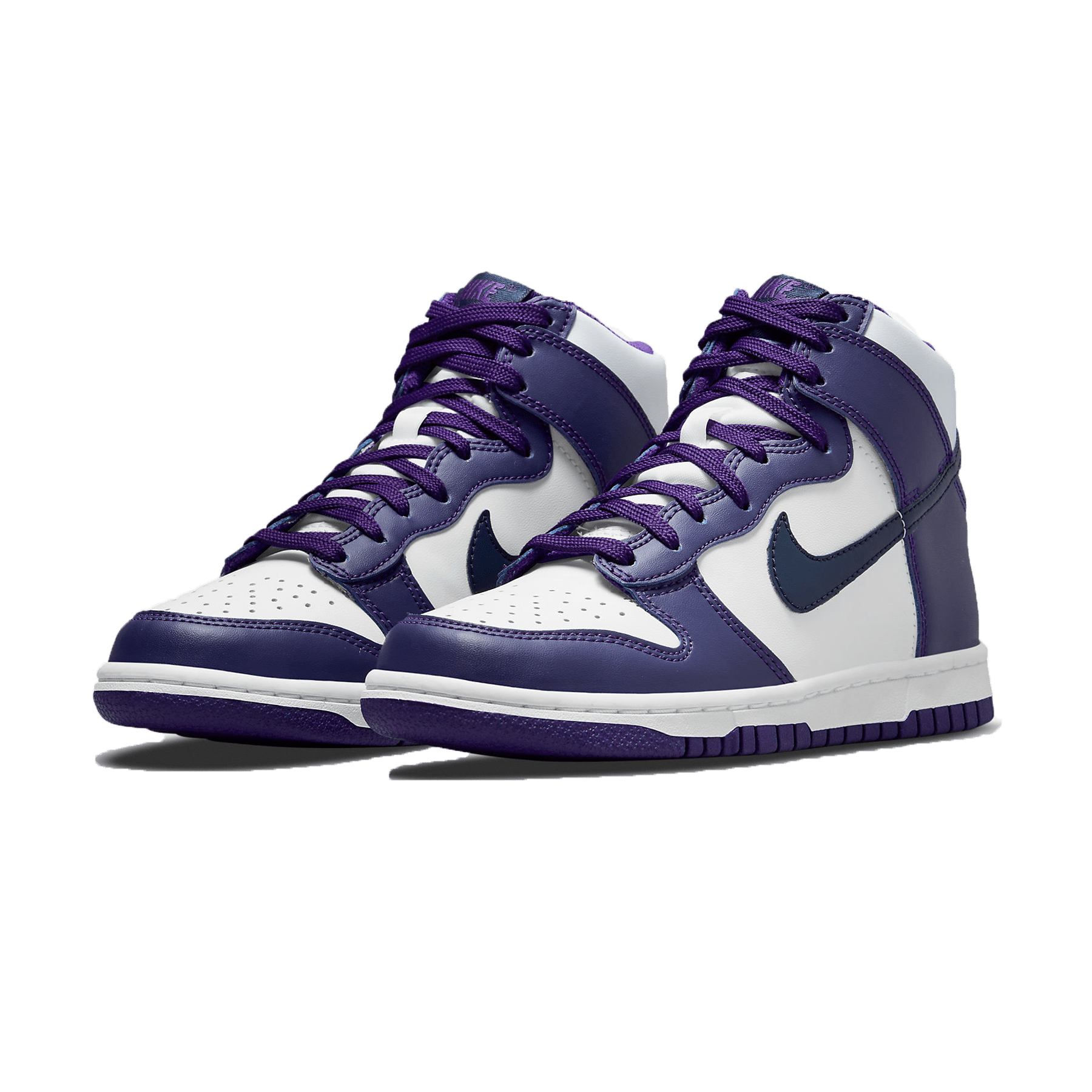 nike dunk high top purple
