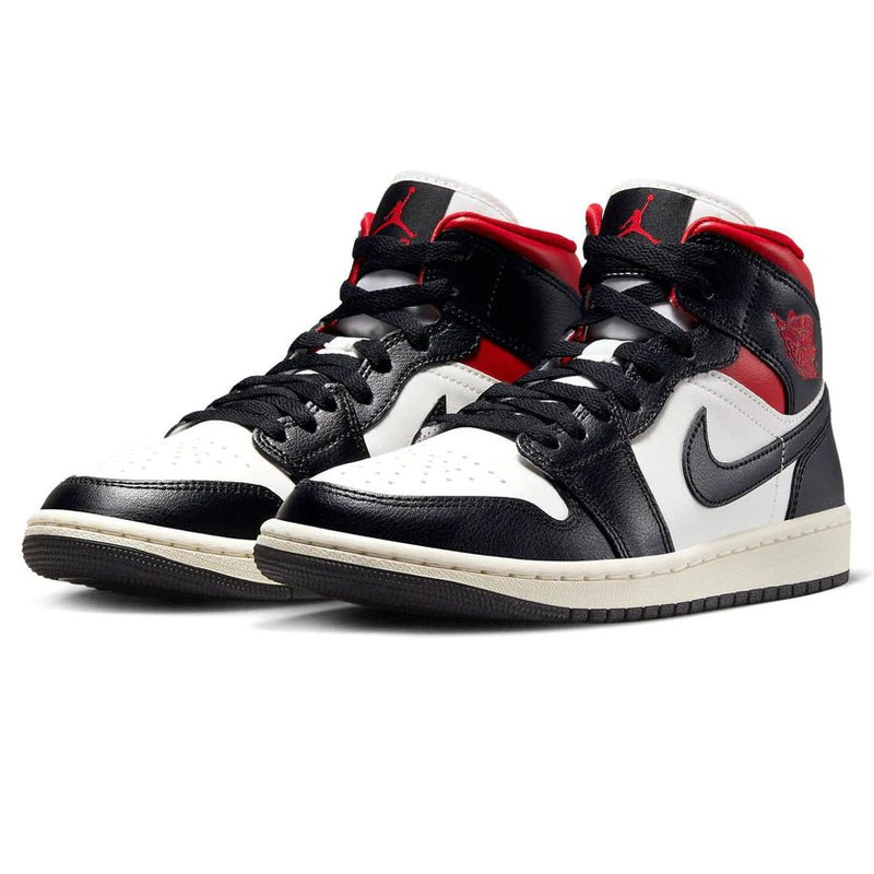 Air Jordan 1 Mid Wmns Black Sail Gym Red What s Your Size UK